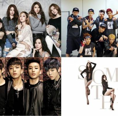 2PM, 4minute, B.A.P, B2ST, BTOB, CNBLUE, EXO, f(x), Girl