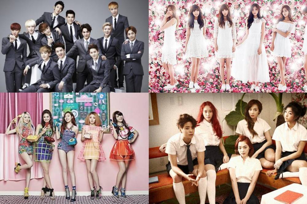 Apink, EXO, f(x), Noh Hong Chul, Huh Gak, Kim Ye Rim (Lim Kim), Boys Republic, Ladies