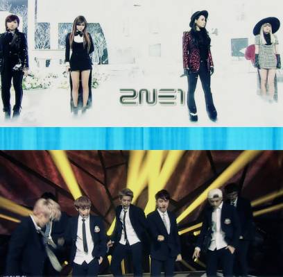 2PM, 2NE1, Big Bang, EXO, f(x), Girl