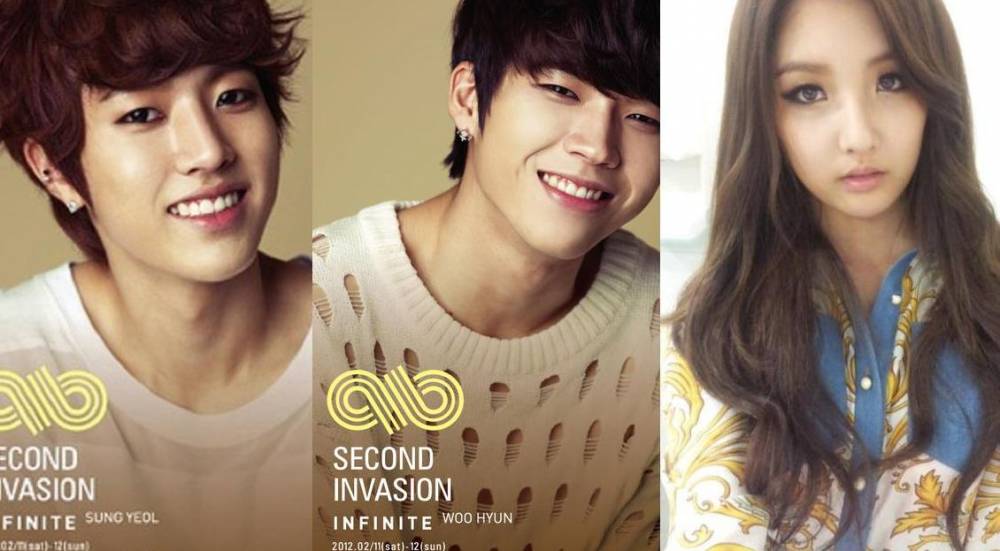 4minute, Jihyun, INFINITE, Woohyun, Sungyeol, Baek Seung Heon