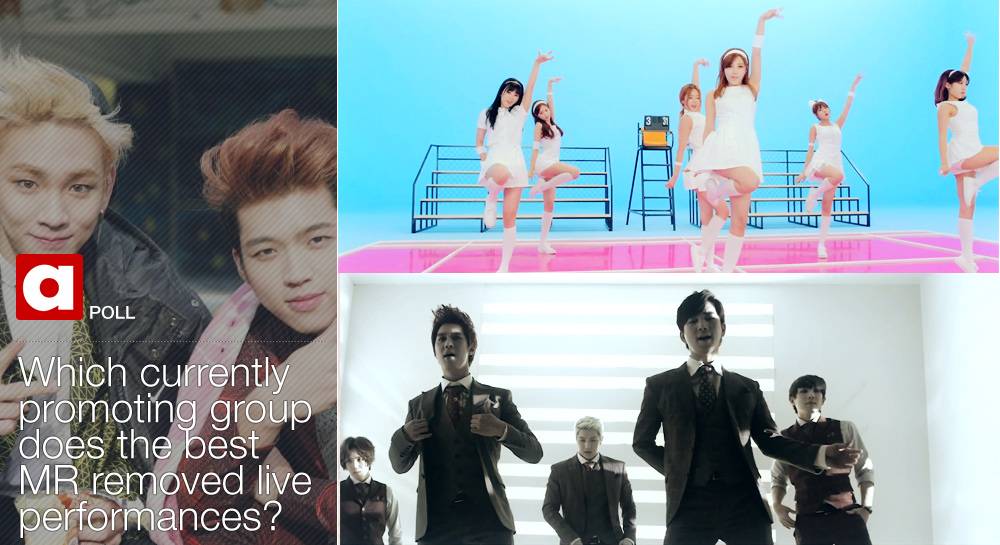 4minute, Orange Caramel, Apink, MBLAQ, Crayon Pop, Akdong Musician (AKMU), Super Junior-M, BTS, Toheart, JJCC