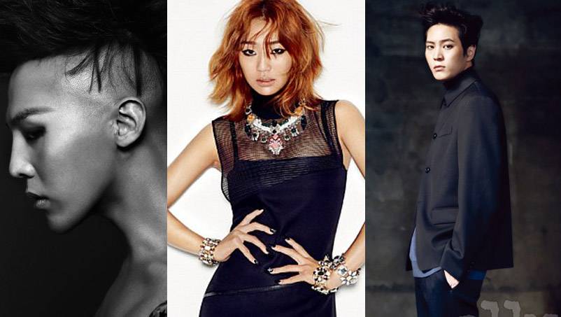 G-Dragon, Hyosung, SISTAR, , NS Yoon-G, Joo Won, Park Suh Joon