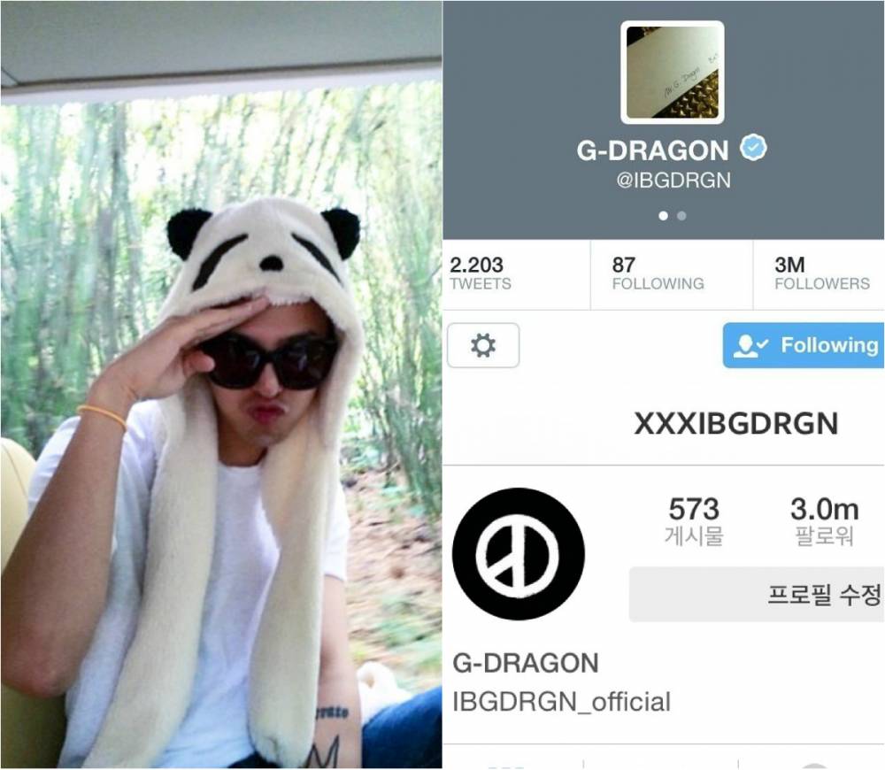 Big Bang S G Dragon Sends Out Thank Yous To His 3 Million Followers On Both Instagram Twitter Allkpop