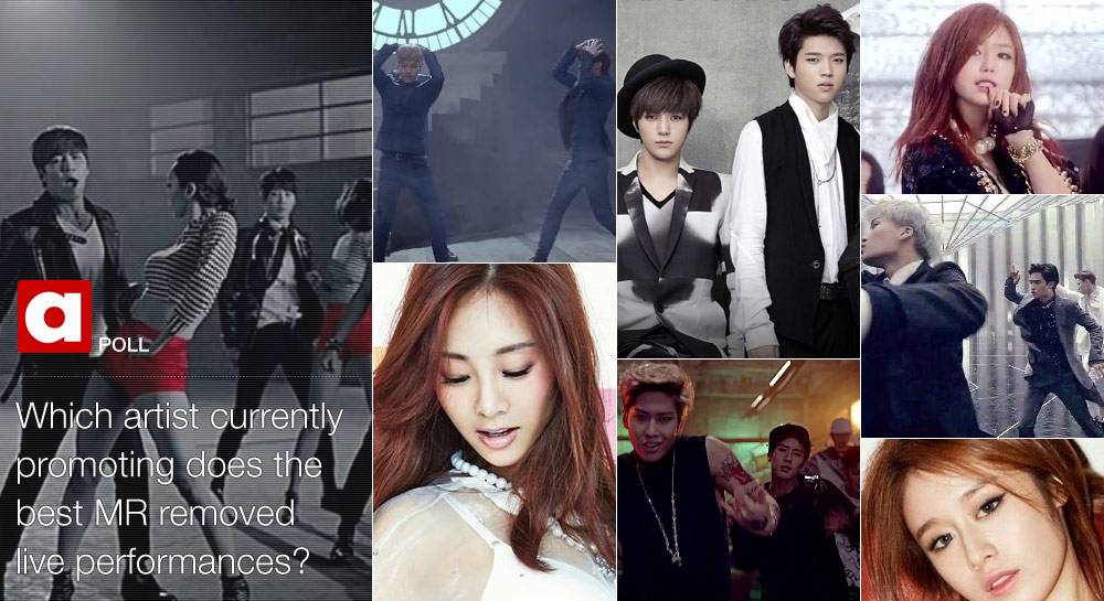 Boyfriend, EXO-K, INFINITE, Hyosung, Jiyeon, U-KISS, VIXX, ZE:A, Jang Woo Hyuk, G.NA, BTL (Beyond The Limit)