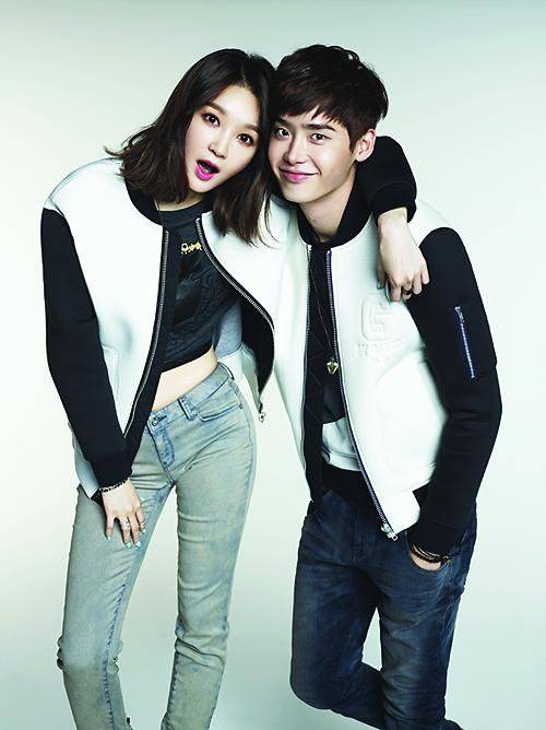 Lee Jong Suk and Kang Min Kyung release more couple shots as models for 'G  by GUESS' | allkpop