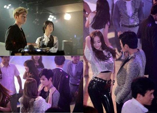 Krystal, Kim Myung Soo (L), Hoya, Haeryung