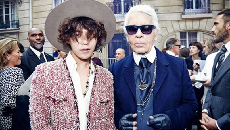 G-Dragon and Mizuhara Kiko spotted at 'Chanel 2015 S/S Show in