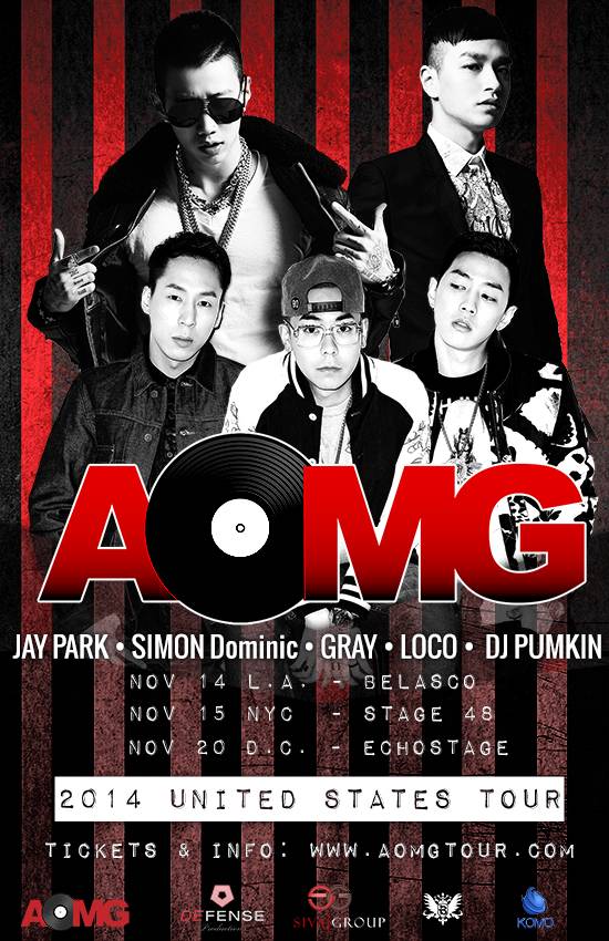 Jay Park, Simon D, GRAY, LOCO