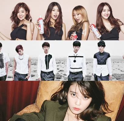 INFINITE, SISTAR, IU