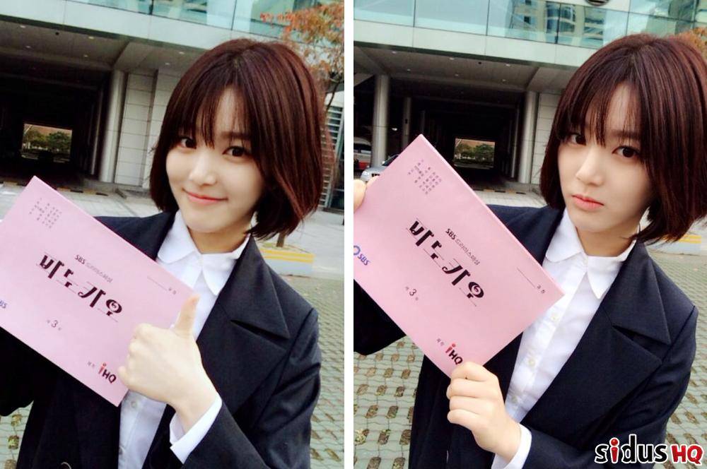 Lee Yu Bi shows off her cute short hairstyle for 