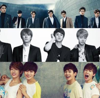 B2ST, EXO, INFINITE