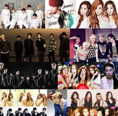 4minute, Apink, B1A4, B2ST, Boyfriend, EXO, Girl