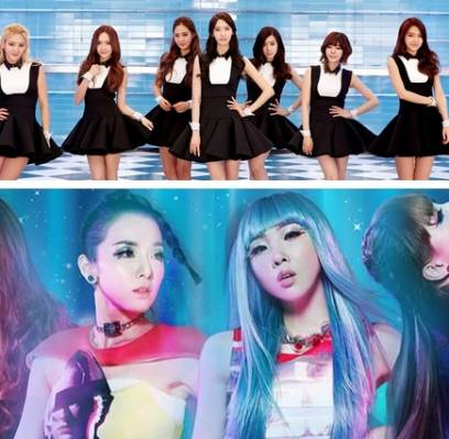 2NE1, 4minute, AOA, After School, Apink, Brown Eyed Girls, Dal Shabet, EXID, f(x), Girl