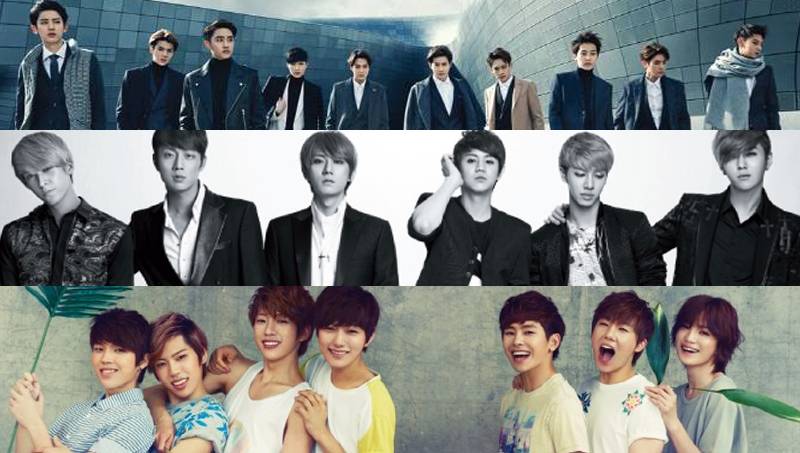 B2ST, EXO, INFINITE