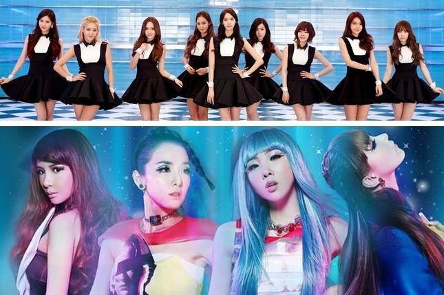 2NE1, 4minute, AOA, After School, Apink, Brown Eyed Girls, Dal Shabet, EXID, f(x), Girl