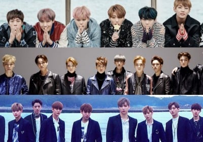 EXO, BTS, Wanna One