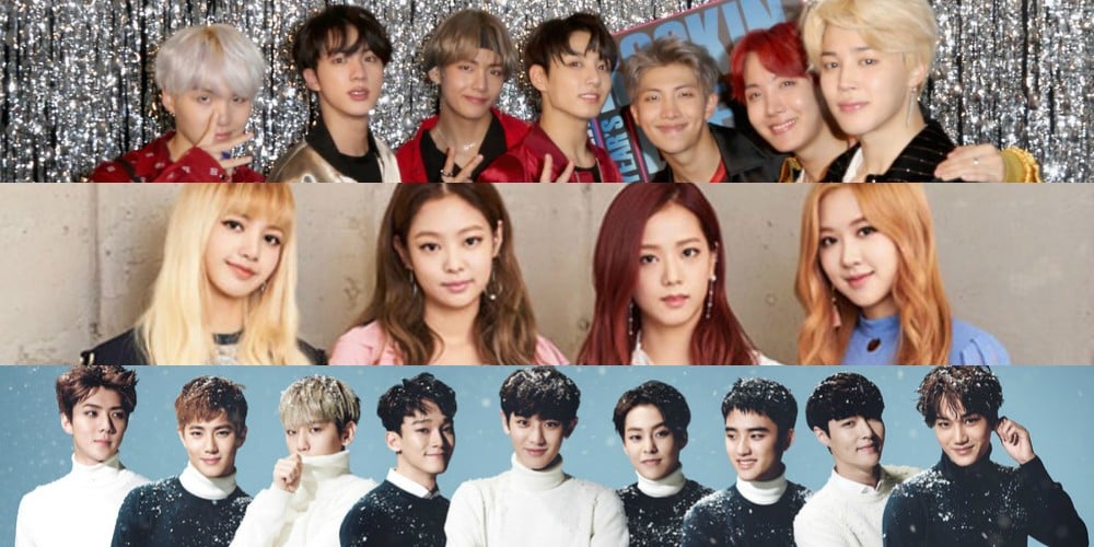  BTS  Black  Pink  EXO and more K pop artists listed on 