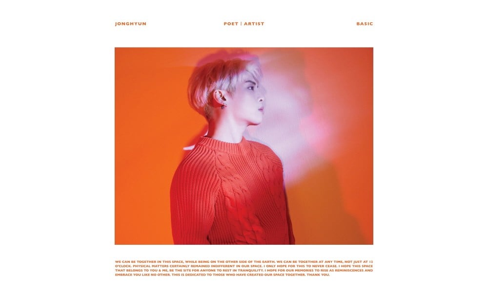 Jonghyun S Posthumous Album Poet Artist Album Cover And Tracklist Released Allkpop Jonghyun S Posthumous Album Poet Artist Album Cover And Tracklist Released Allkpop