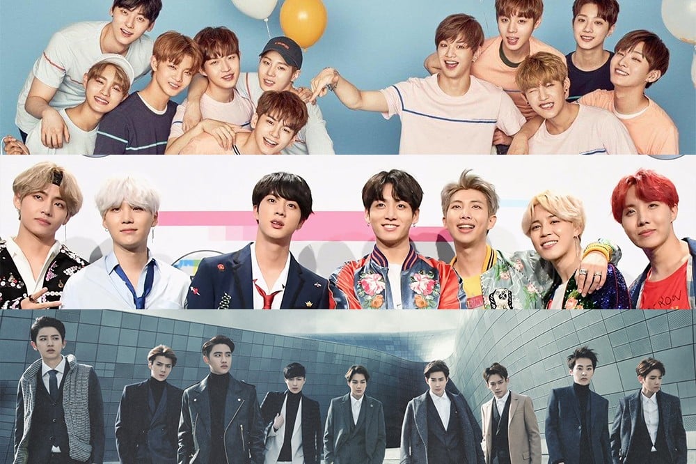 EXO, BTS, Wanna One