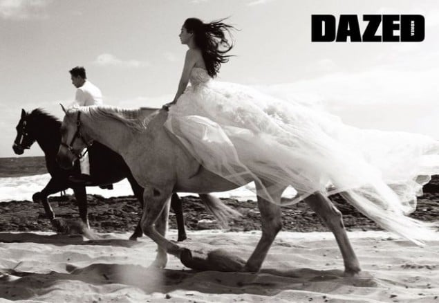 Журнал «Dazed» опубликовал новые снимки со свадебной фотосессии Тэяна и Мин Хё Рин 