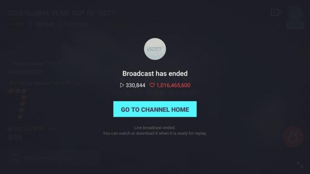 GOT7 устанавливают новый рекорд, получив более миллиарда лайков в VLive