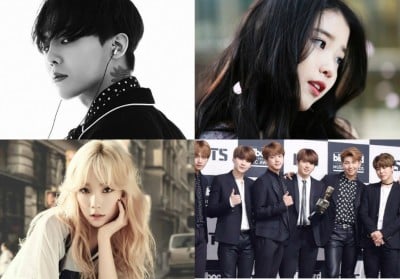 Big Bang, G-Dragon, Taeyeon, IU, BTS, Park Hyo Shin, TWICE