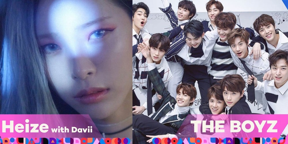 Cosmic Girls, IMFACT, Heize, The Boyz, Rainz, BLK