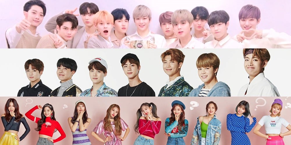 BTS, TWICE, Wanna One