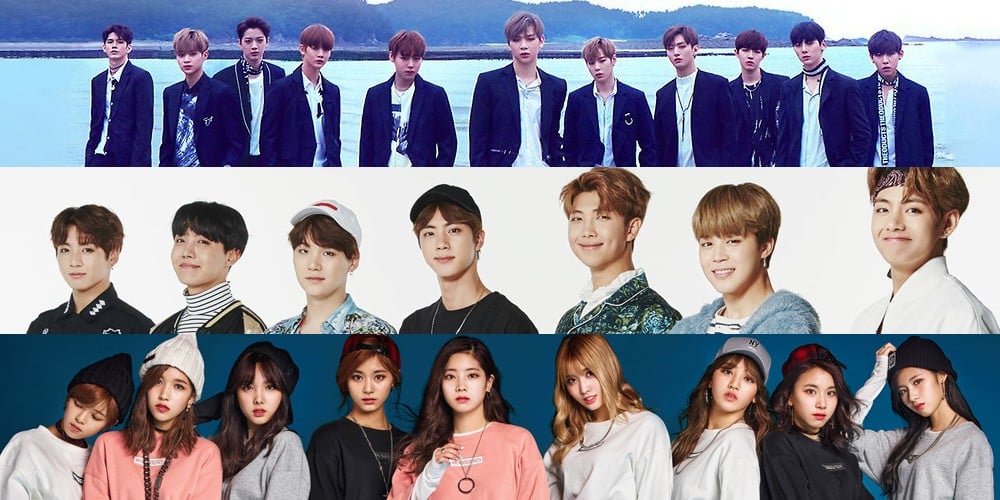 BTS, TWICE, Wanna One