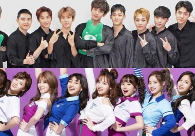 EXO, VIXX, TWICE, Wanna One