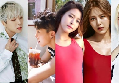 AOA, Seolhyun, Hyejeong, winner, Kang Seung Yoon, Song Min Ho (Mino), Cosmic Girls, Dayoung, Momoland, JooE