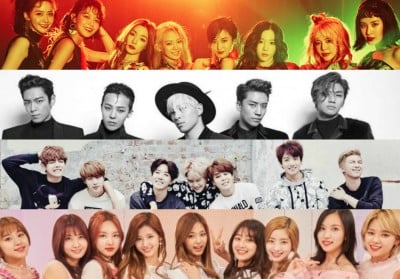 2PM, Big Bang, EXO, KARA, SISTAR, Girls