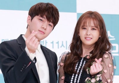 Kim Myung Soo (L), Go Ara