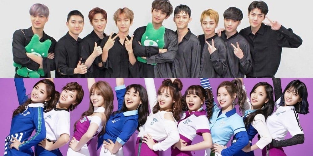 EXO, VIXX, TWICE, Wanna One