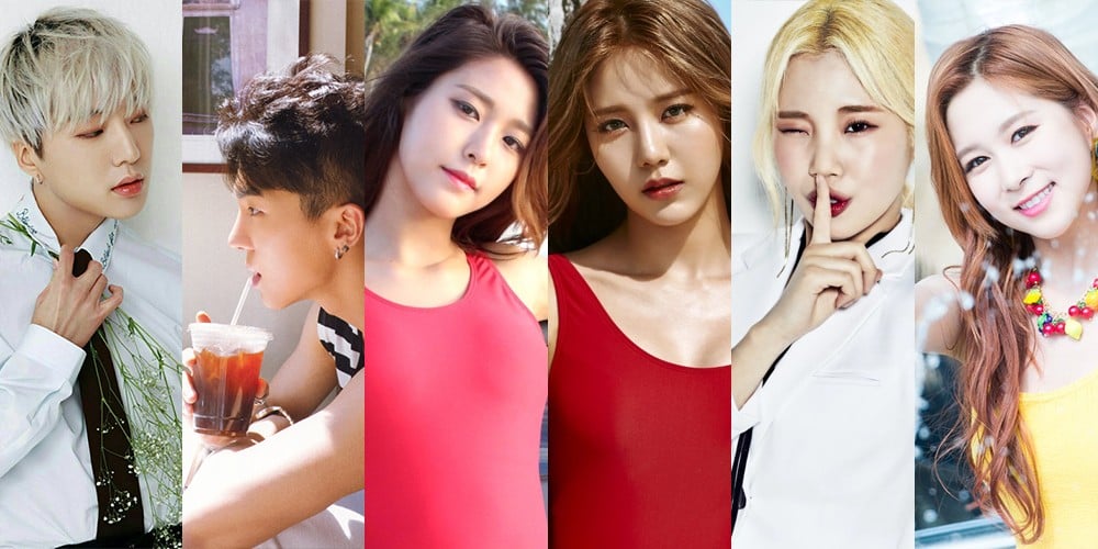 AOA, Seolhyun, Hyejeong, winner, Kang Seung Yoon, Song Min Ho (Mino), Cosmic Girls, Dayoung, Momoland, JooE