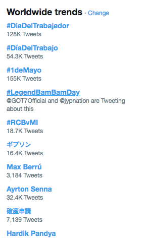 #LegendBamBamDay становится мировым трендом в день рождения БэмБэма из GOT7