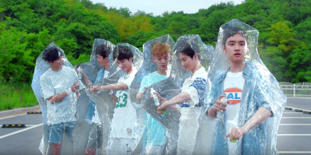 Image result for EXO cool off the heat with Ice Soothing Gel in new 'Nature Republic' CF