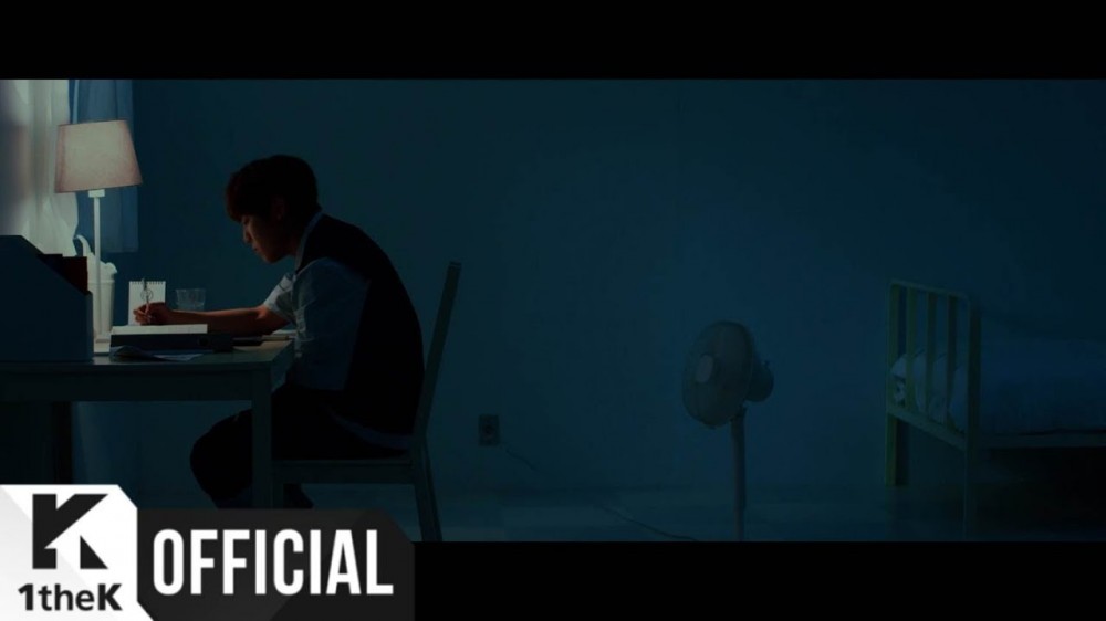 Wanna One's Park Woo Jin wakes up in night MV teaser for Yang Da Il x ...