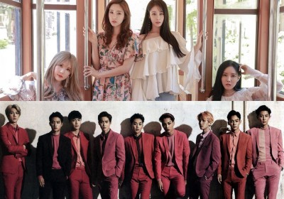 Big Bang, EXO, T-ara