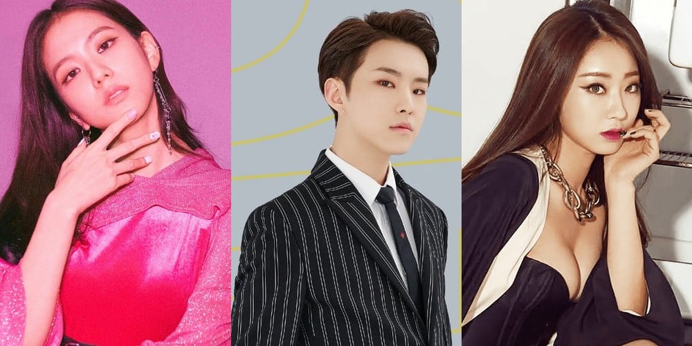 Jisoo, Nine Muses, Gyeongree (Kyung Li), Seventeen, Seungkwan, Hoshi, BLACKPINK