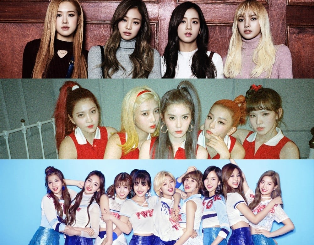 Red Velvet, TWICE, BLACKPINK