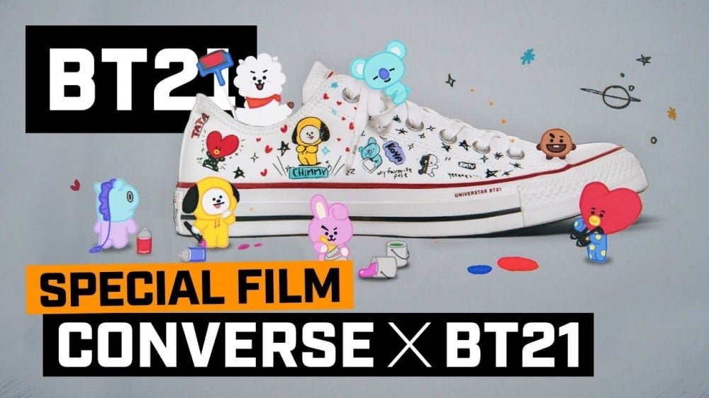 BTS-created BT21 characters join forces with 'Converse' for new collection  | allkpop