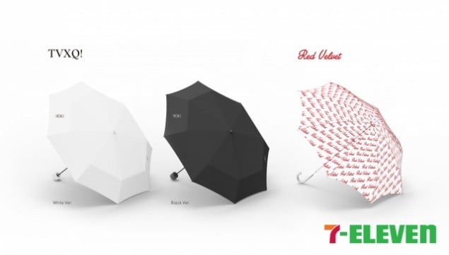 Агентство SM Entertainment и сеть магазинов 7-Eleven сотрудничают для продажи зонтов