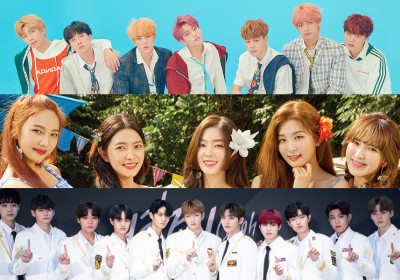 BTS, Red Velvet, Wanna One