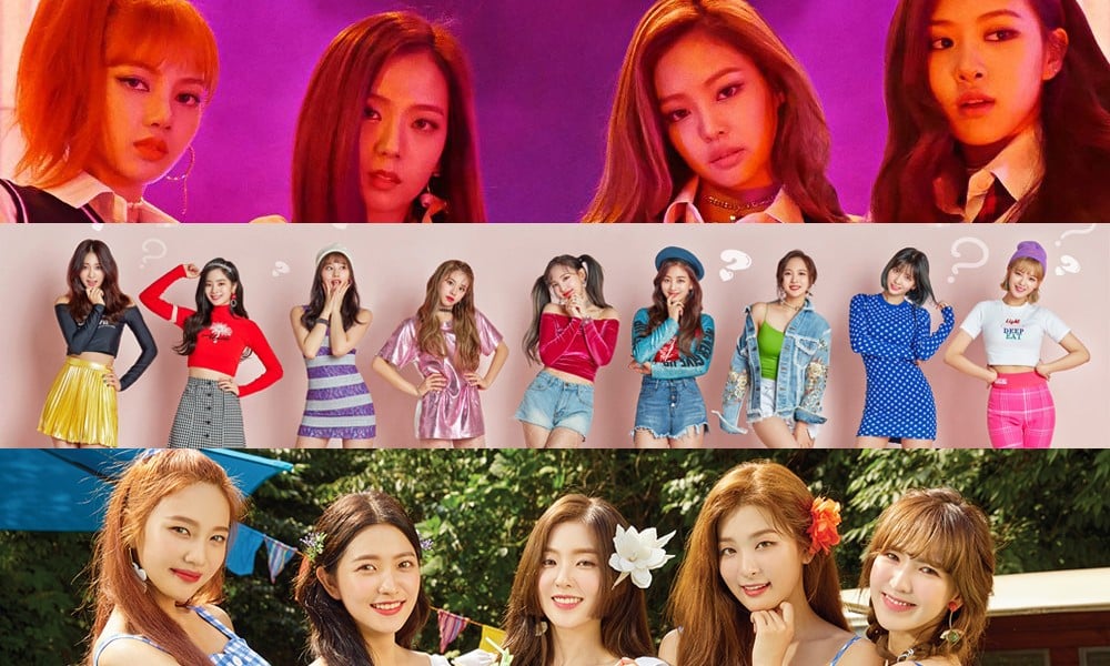 Black Pink Twice And Red Velvet Are The Top Girl Groups In Brand Values For August Allkpop