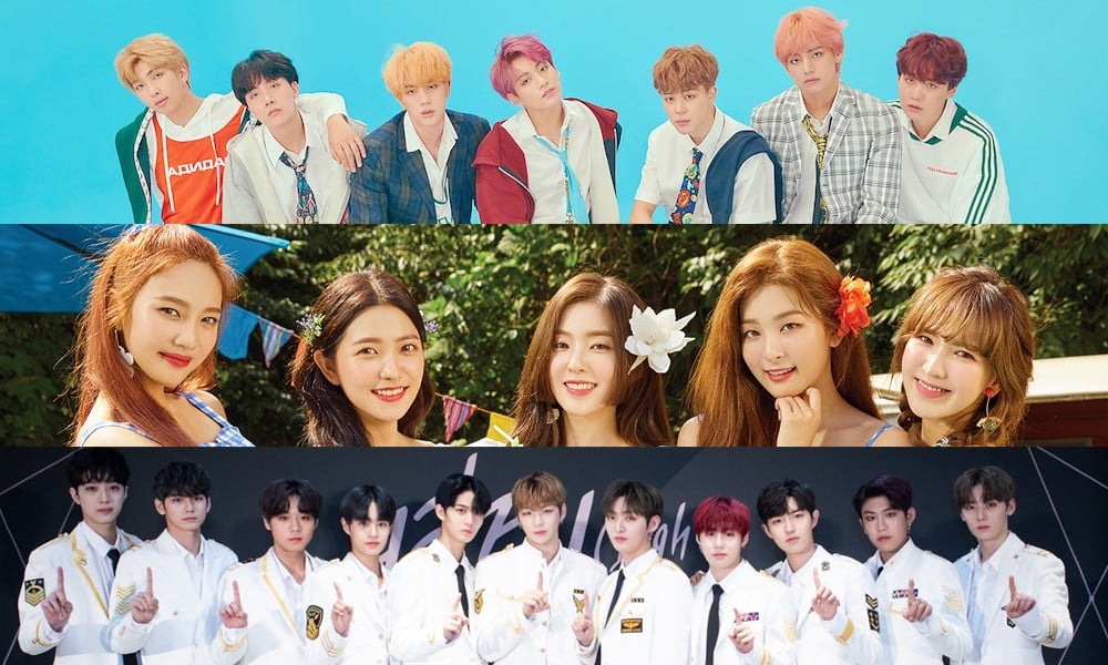 BTS, Red Velvet, Wanna One