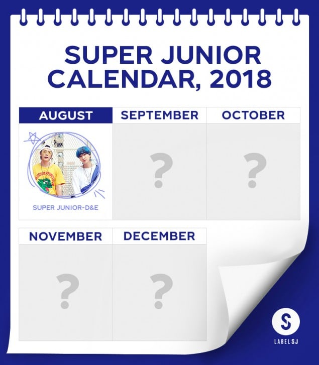 Super Junior делятся "Super Junior Calendar 2018", намекая на ежемесячные релизы