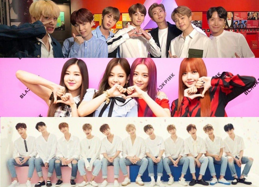 BTS, BLACKPINK, Wanna One