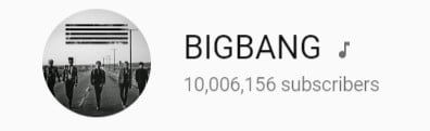 BIGBANG достигли 10 миллионов последователей на YouTube