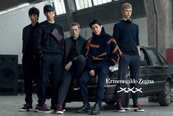 Сехун из EXO стал моделью люксового бренда одежды Ermenegildo Zegna
